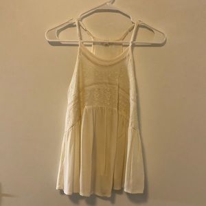 Embroidered/Crochet Tank Top